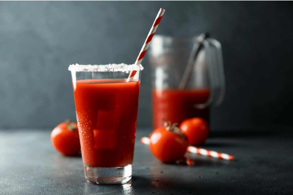Delicious home-grown bloody mary