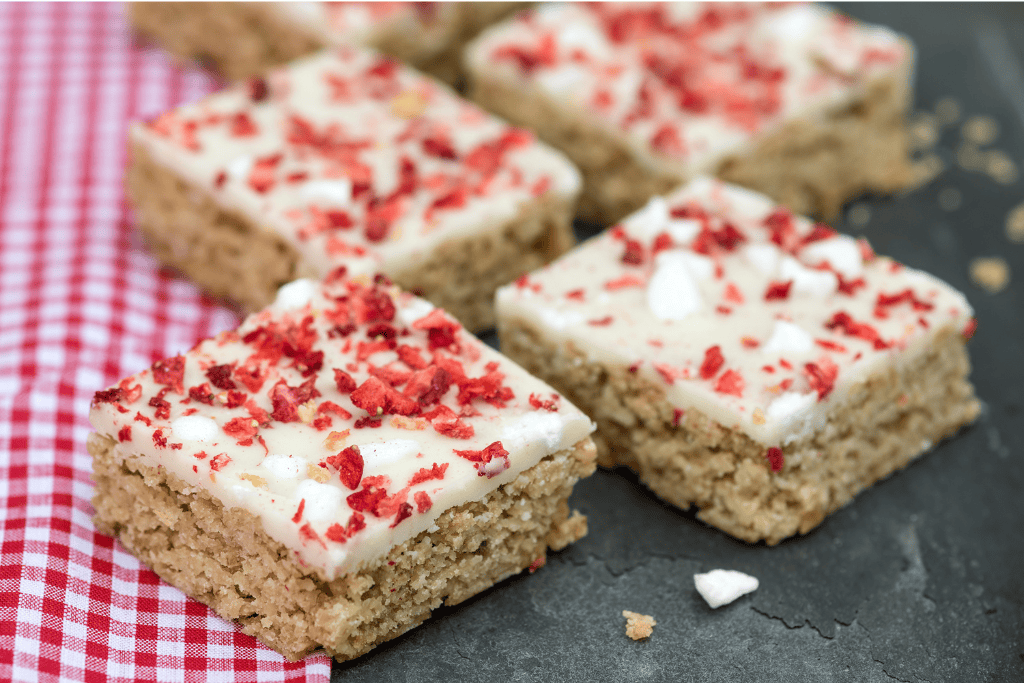 Home-grown Fresh Strawberry Flapjack
